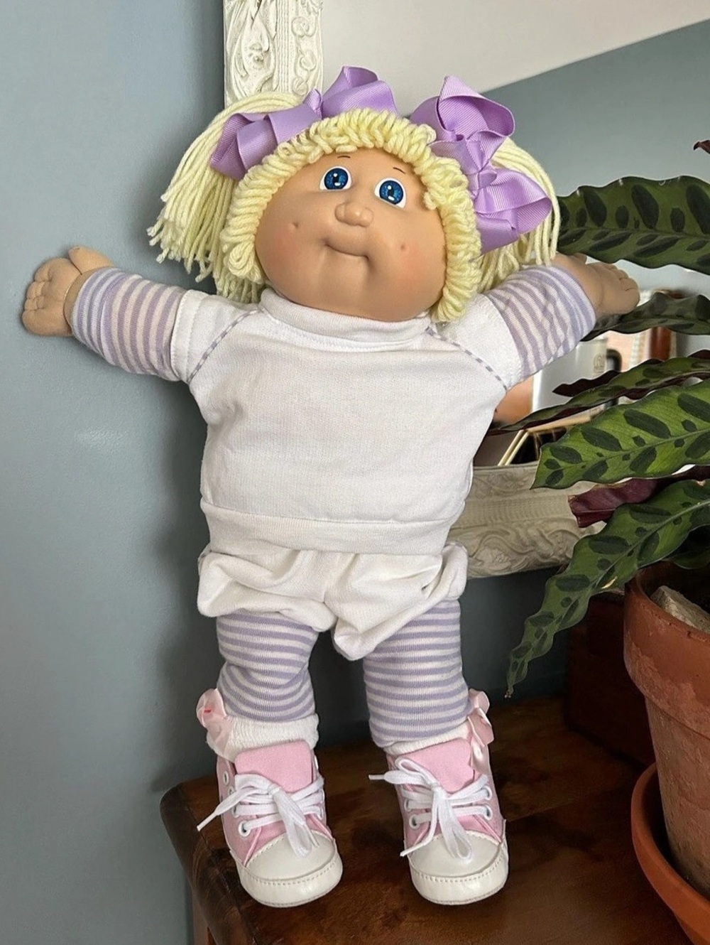 Cabbage Patch Kid, Light Blonde, Double Pony, OK Factory, Head Mold 2